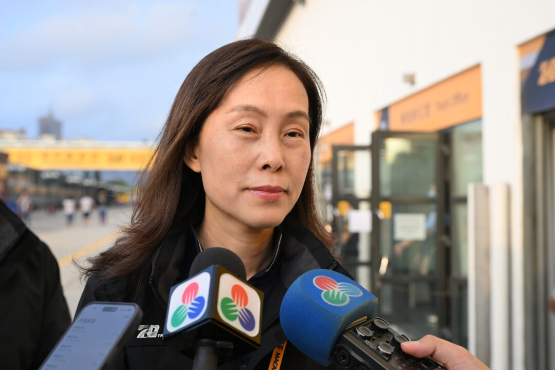 社會文化司司長、澳門格蘭披治大賽車組織委員會主席歐陽瑜接受傳媒訪問