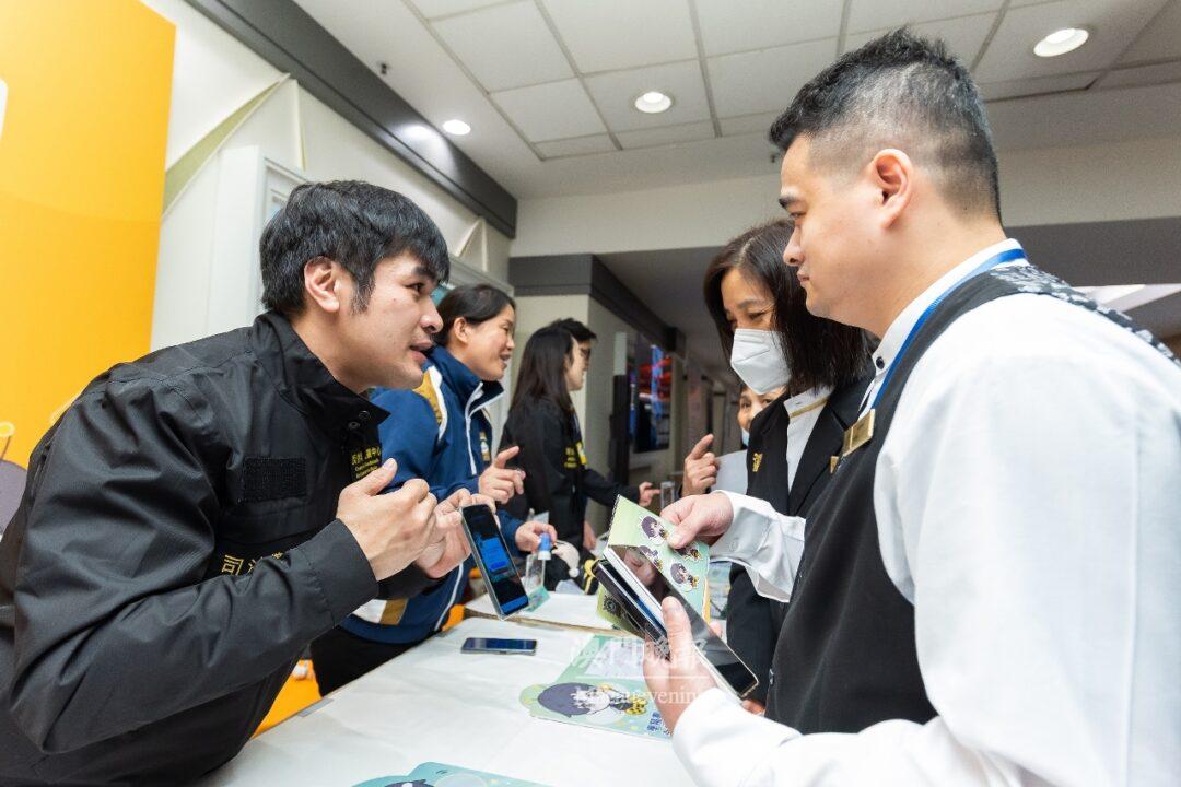司警局與博企合辦防騙推廣活動 司警局與博企合辦防騙推廣活動