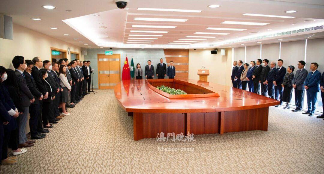 經濟財政司司長李偉農主持就職儀式 經濟財政司司長李偉農主持就職儀式