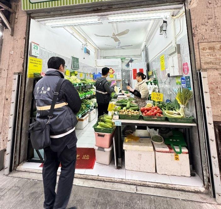 市政署持續加強零售鮮活食品場所衛生巡查及執法 市政署持續加強零售鮮活食品場所衛生巡查及執法