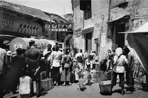 1960年代水荒制水，譚啟漢攝。