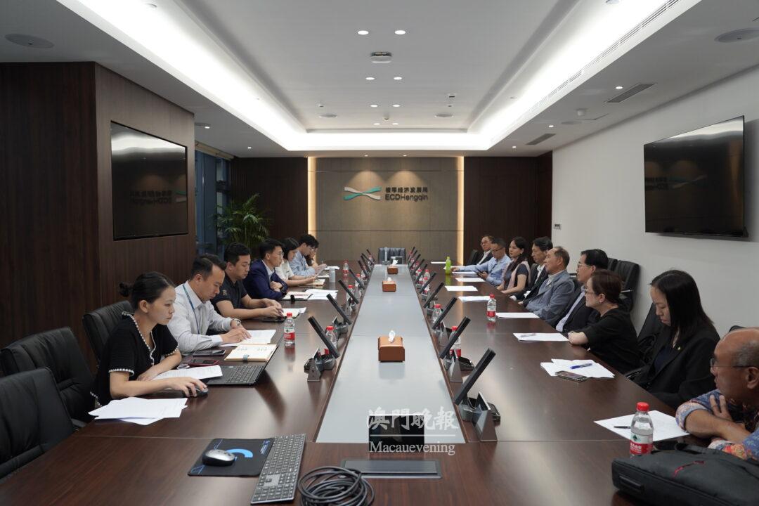 參訪人員與合作區相關部門進行座談交流 參訪人員與合作區相關部門進行座談交流